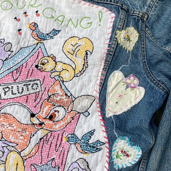Vintage Upcycled Levi’s Jacket Disney Theme - Picture 9 of 14